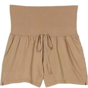 Isabel Maternity by Ingrid & Isabel Tan High-Waist Maternity Shorts